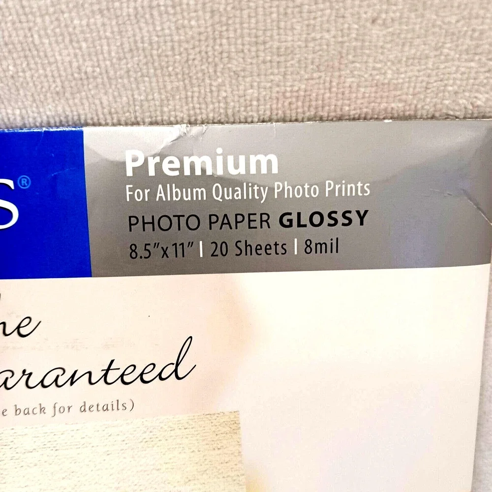 PRINT WORKS Glossy Photo Paper 8.5x11'' High‎ Quality 18 Sheets